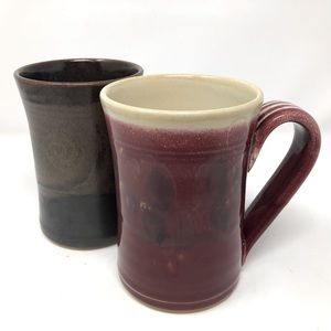 Pavlo Studio Pottery Mug Pair Rockton Ontario